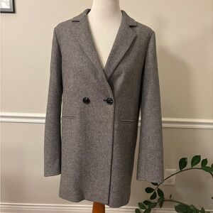 Belle & Bloom Kensington Wool Blend Oversized Blazer - Natural